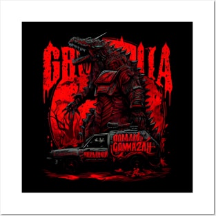 Godzilla At Night Posters and Art